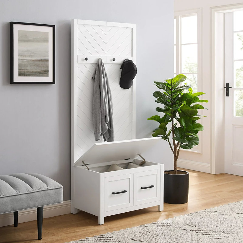 Taddart Hall Tree 30'' Wide with Bench