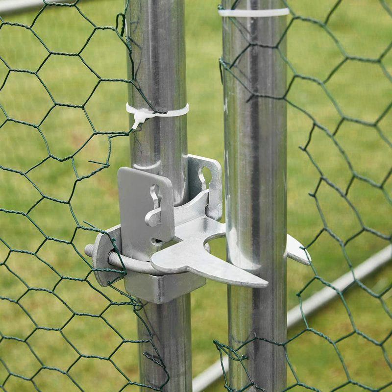 19.5 Ftx10 Ft Extra Large Metal  Chicken Run With Weather-Resistant Cover
