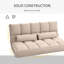 Canapé convertible, canapé-lit pliant, chaise longue d'invité avec 2 coussins, dossier et appui-tête réglables