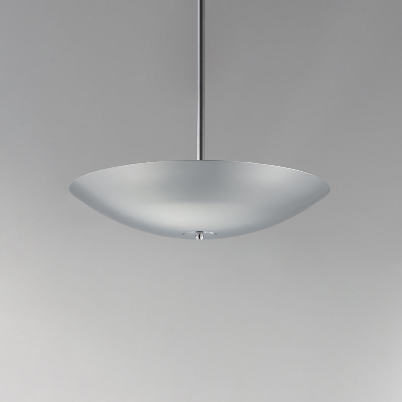 Vesta 1 - Light LED Pendant, Polished Chrome, Polished Chrome, 5.75" H x 36.5" W x 36.5" D