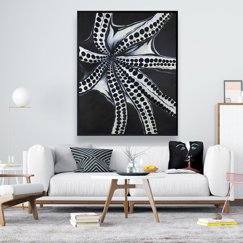 Art sur toile encadrée, "Large Octopus Tentacle"