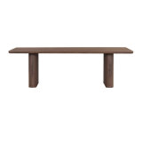 Theodore 96" Dining Table Perfect Walnut Wood Finish, Modern Design