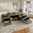 Tomario 7- Piece Upholstered U-Shaped Modular Sectional With Storage-73474466