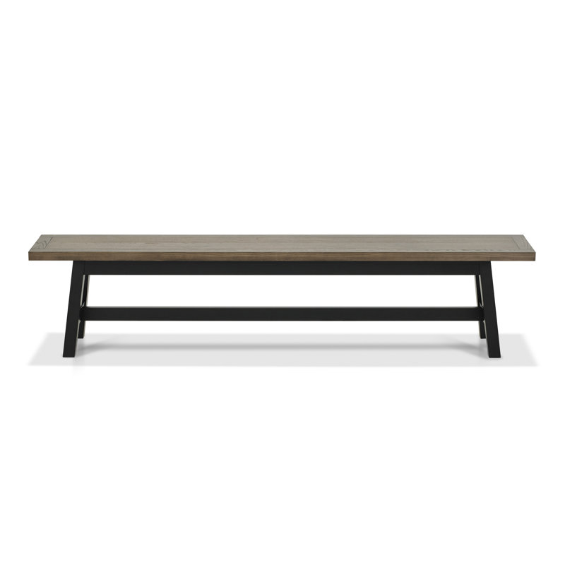 Wolbach Bench, Weathered Oak, Peppercorn