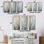 Ensemble de 3 décorations murales argentées et bleues-883856548-883856550
