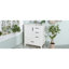 Meuble-lavabo blanc moderne de 30 po avec lavabo en céramique, portes à fermeture douce et 3 tiroirs - idéal pour les petits espaces, rangement polyvalent, surface facile, porte à fermeture en douceur élégante de 30 po, tablettes de rangement