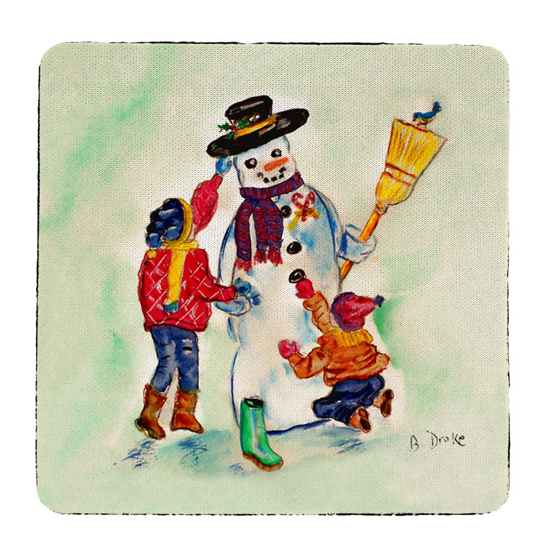 Sous-verre bonhomme de neige Ann