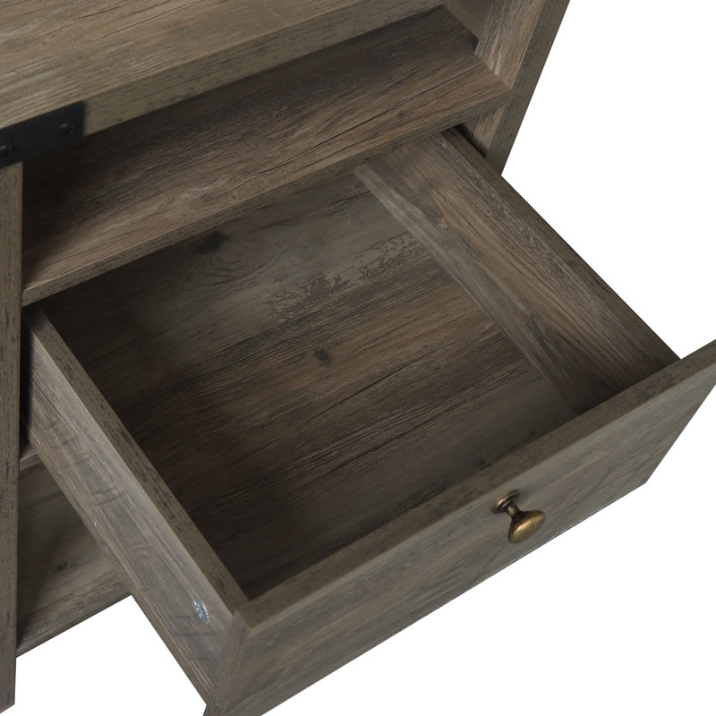 Vishesh 16'' W Nightstand, Washed Oak
