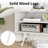Tiream 2-Drawer Manufactured Wood TV Stand with Charging Station-1455397704
