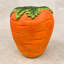 Carrot Resin Accent Stool, 14.2 x 16.5 Inches, Orange Red