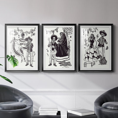 " Day Of The Dead Parade I " 3 - Pieces