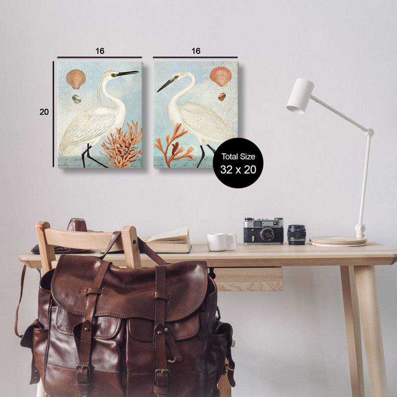 «Beach Beach» par Heron, H 20 po x l 16 po