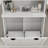 White Laundry Storage Cabinet With Adjustable Shelves And Frame Removable Bags - Finish-536578442
