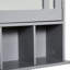 Armoire de rangement pour salle de bain - Murale grise avec miroir - Esthétique moderne pour tous les espaces - Maquillage quotidien et 3 tablettes inférieures