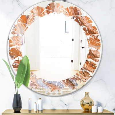 Miroir mural Crystals of Amethyst Leaves