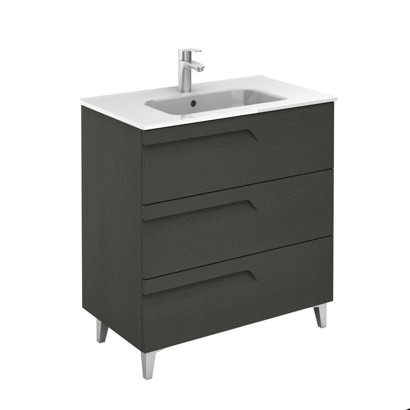 Ensemble de meuble-lavabo simple 32 po Huntsville, Gris naturel