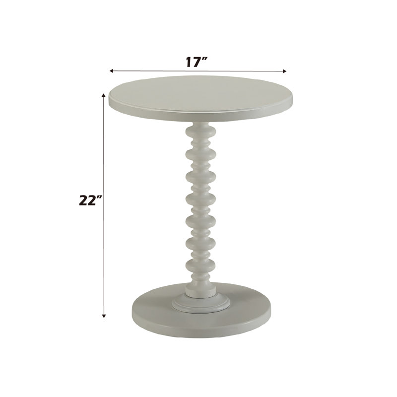Table d'appoint Greenleigh, Blanc