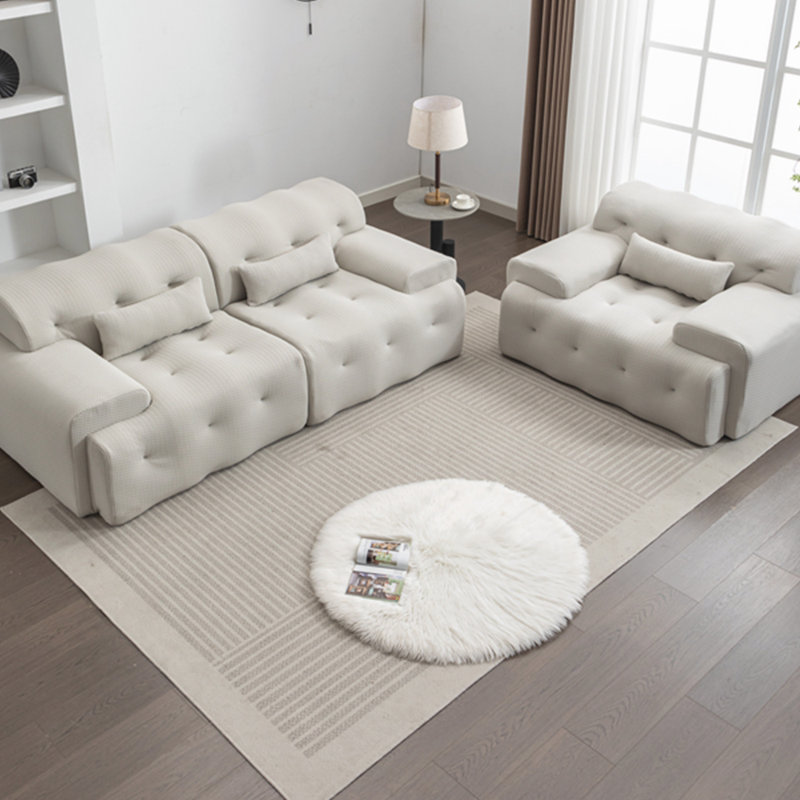 Canapé Maspeth 81,11 po, 100 % polyester beige