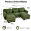 Canapé modulaire surdimensionné en U Burwell Cloud Couch-133336205