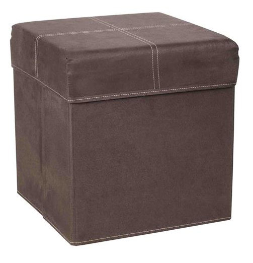 Montana 100% Polyester Accent Stool, Brown