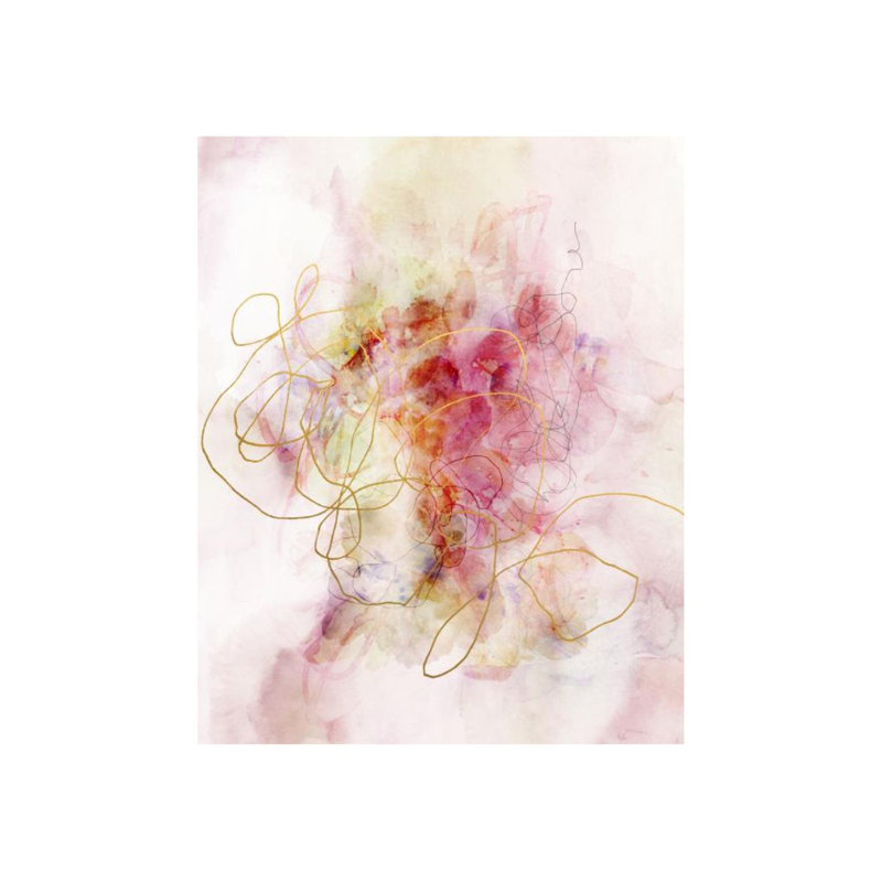«Blossoming Dreams» par Emma McCartney - impression, H 58 po x l 47 po, Couche de verre
