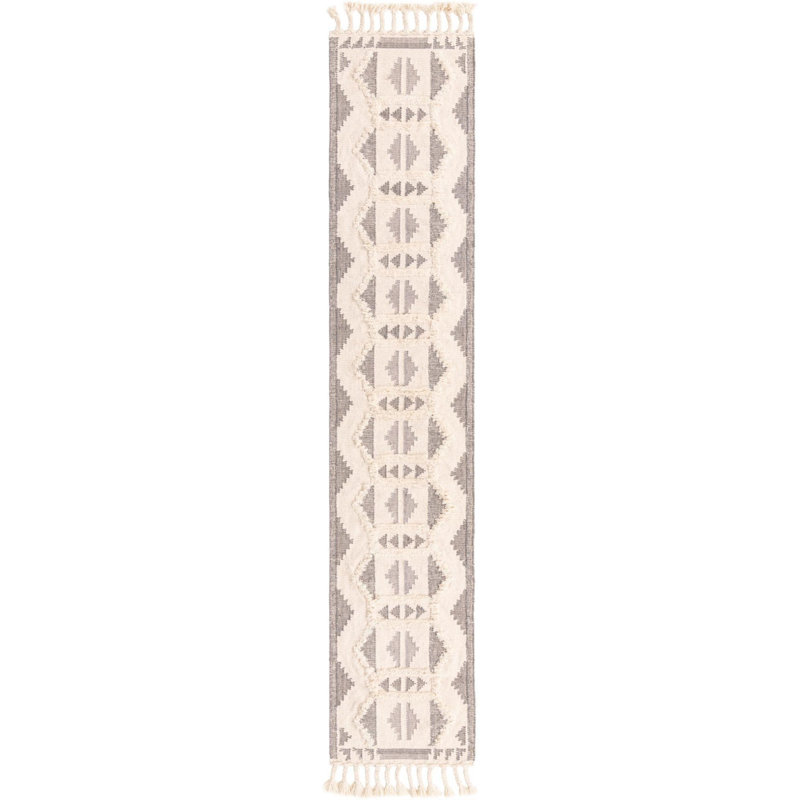 Allivia Wool Abstract Indoor Rug, Runner 2'7" x 13'