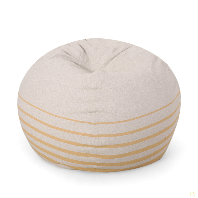 Pouf rond 5 pieds Bohemio, Jaune