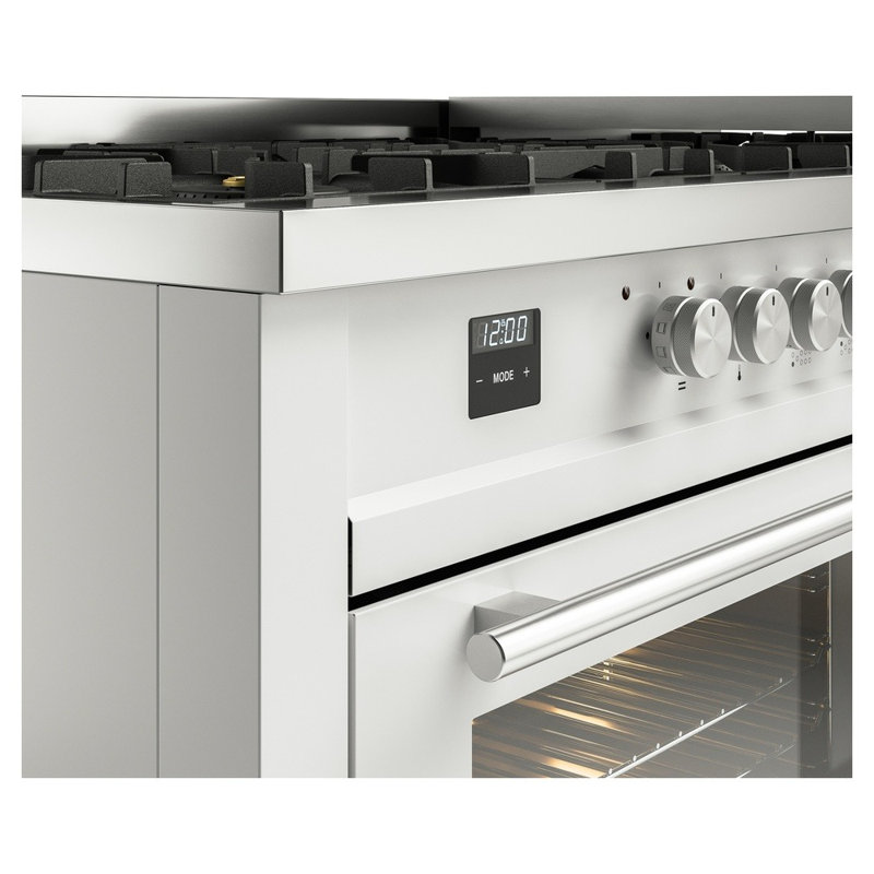 Cuisinière à double combustible ILVE Professional Plus II 60, 8 brûleurs scellés, plaque chauffante, Couleur RAL