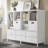 8 Cube Storage Bookcase With 6 Fabric Drawers,diy Cube Fabric Storage Organizer, 4 Tiers Bookcase With Open Display Shelves,modern Storage Bookshelf For Home And Office-1426654006