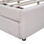Lit plateforme tapissier Sable Teddy-125986682-125986686
