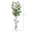 Olive artificielle minimaliste avec pot de fleurs décoratif blanc-1303218425