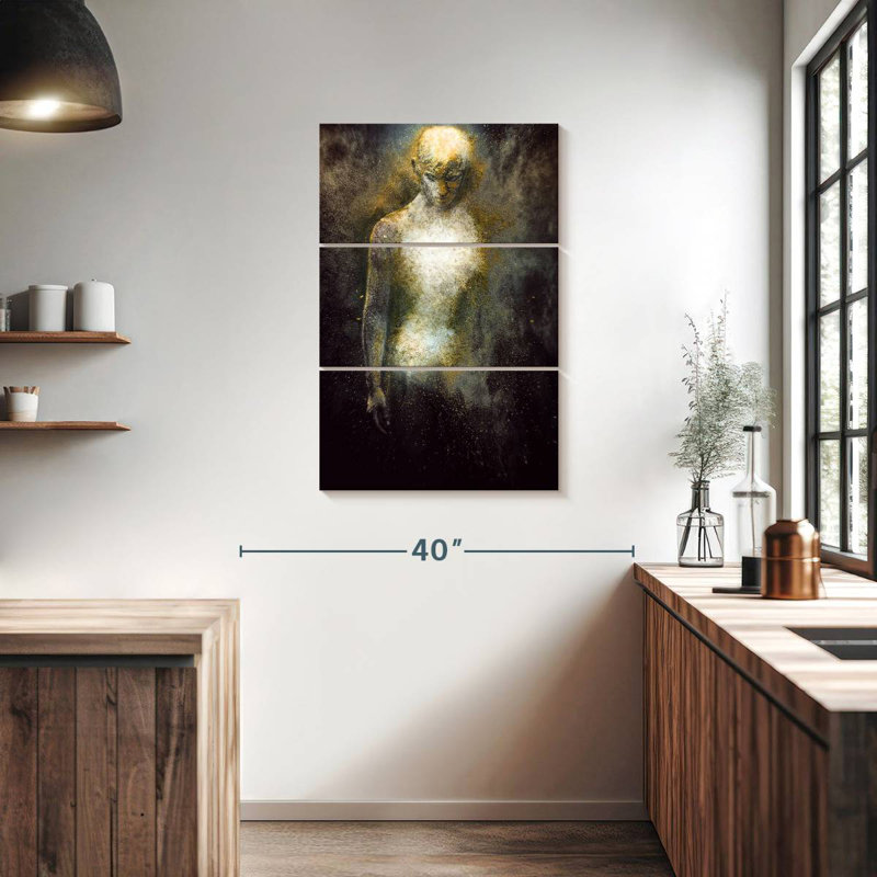 Leisha Human Abstract, 38" H x 24" W