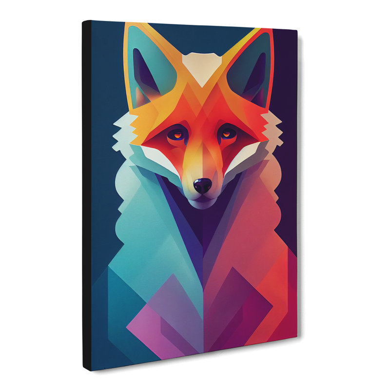 Fox Unique Abstract Vol.1 - Wrapped Canvas, 50cm H x 35cm W x 3cm D