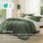 Bedsure Olive Green Duvet Cover Oversized King Size - Soft Double Brushed Bedding Set for Kids & Adults（Set of 3）-109724488-109724481