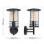 Spruce Head Black Outdoor Wall Lantern-28875743