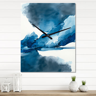 Amyra - Abstract Liquid Ink Wall Clock Oversized