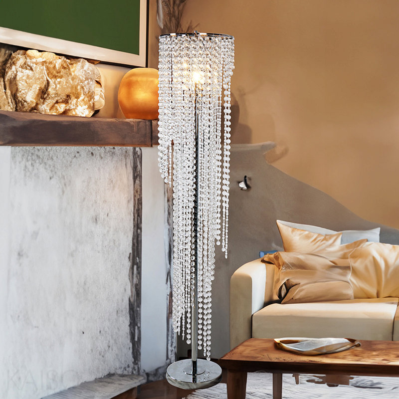 Lampe sur pied en cristal Elegant