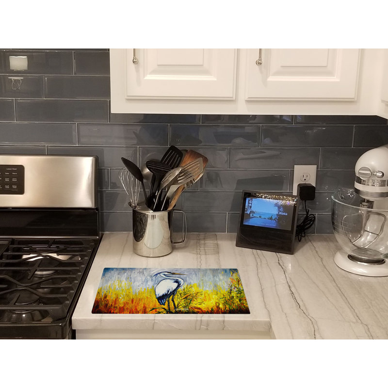 Cattin Around Heron Glass Cutting Board