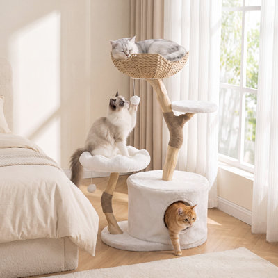 Solid Wood Cat Tree