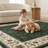 Vintage Floral Washable Area Rug, Non Slip Low Pile Machine Washable Rug for Living Room Bedroom Dining Room Entryway-1316344777-1315975412