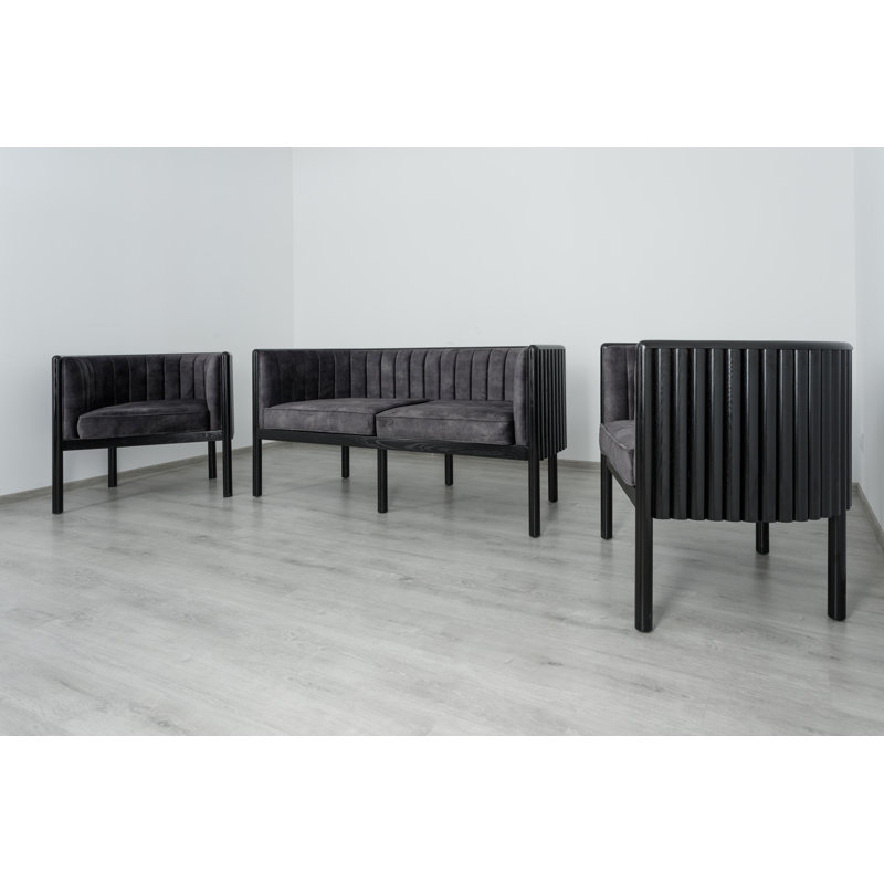 Alton Loveseat, Gray, Black
