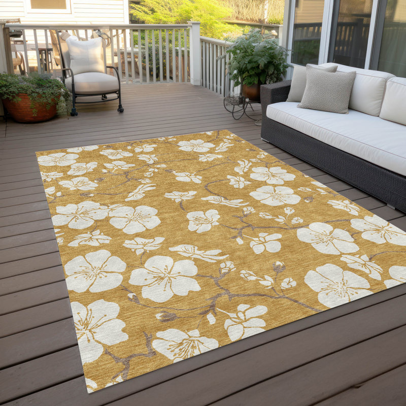  Machine Washable Indoor/Outdoor Chayden ACN1032 Rug, Rectangle 5' x 7'6"