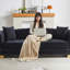 Luxueux canapés en velours de style Chesterfield pour les espaces de vie modernes