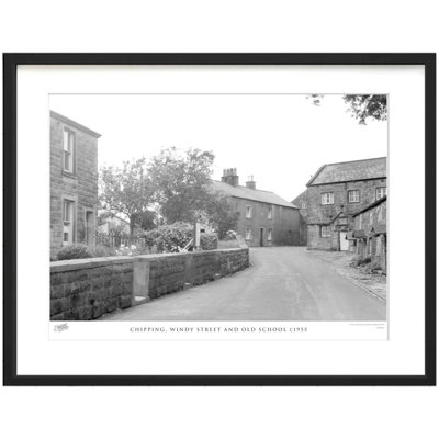 Chipping, Windy Street And Old School C1955 - Single Picture Frame Print