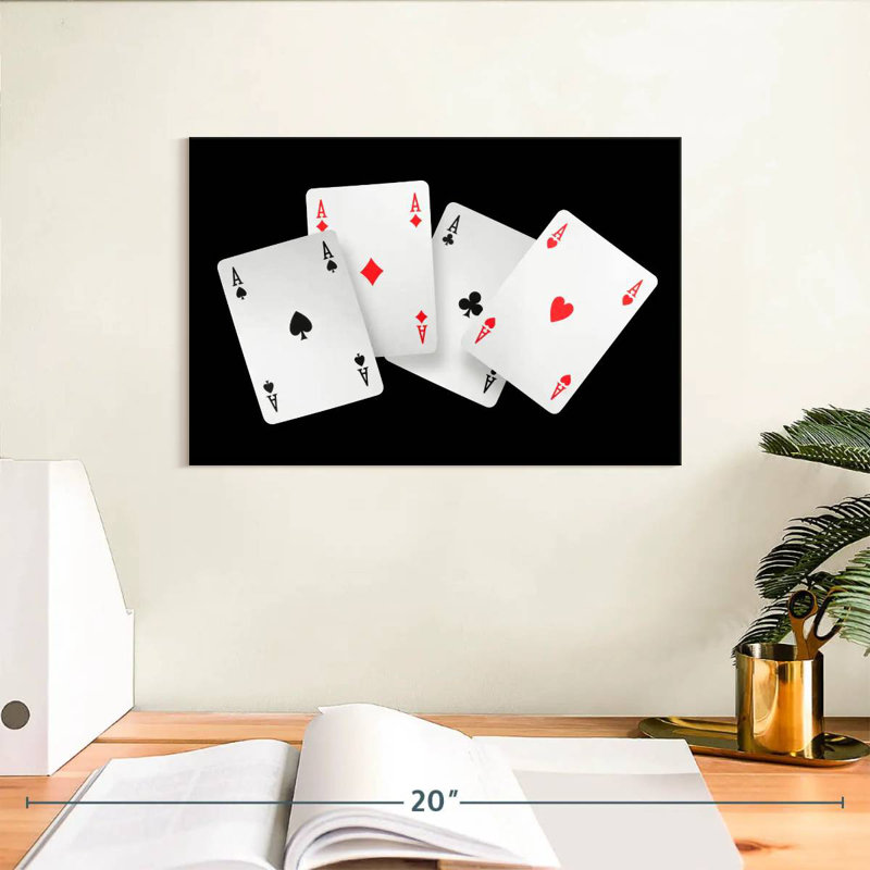  «Four Ace Card», H 8 po x l 12 po