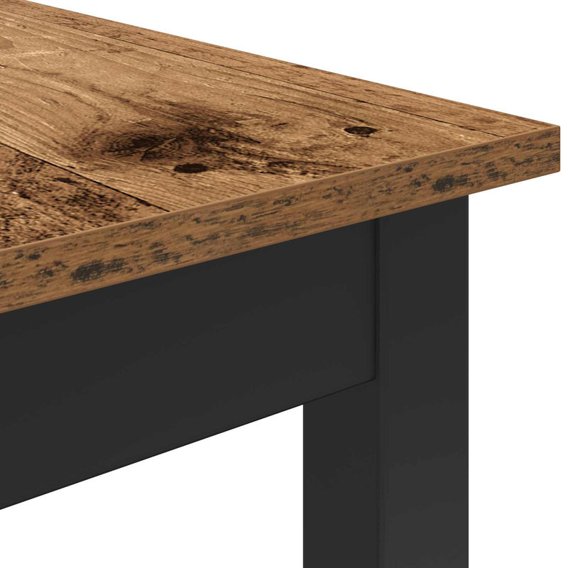 Standing Bar Table Engineered Wood, Brown, 105cmH x 60cmL x 60cmW