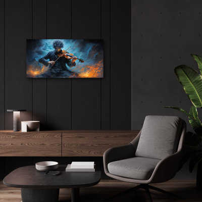 Lark Manor™ 'Nicolo Paganini The Violinist Of The Devil' by Momart Acrylic Glass Wall Art