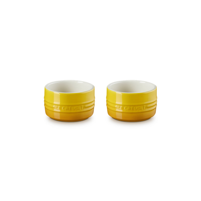 Le Creuset Stoneware Set Of 2 Straight Walled Ramekin, 7Oz. Ea. - Nectar