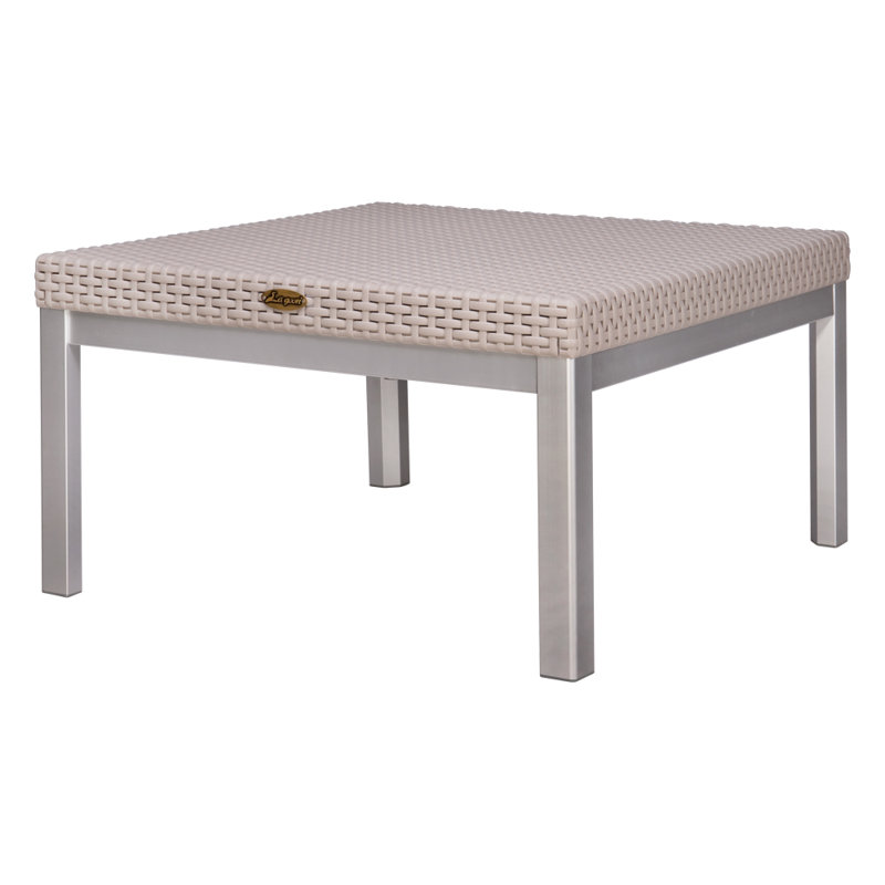 Raia Resin Outdoor Coffee Table, Gray