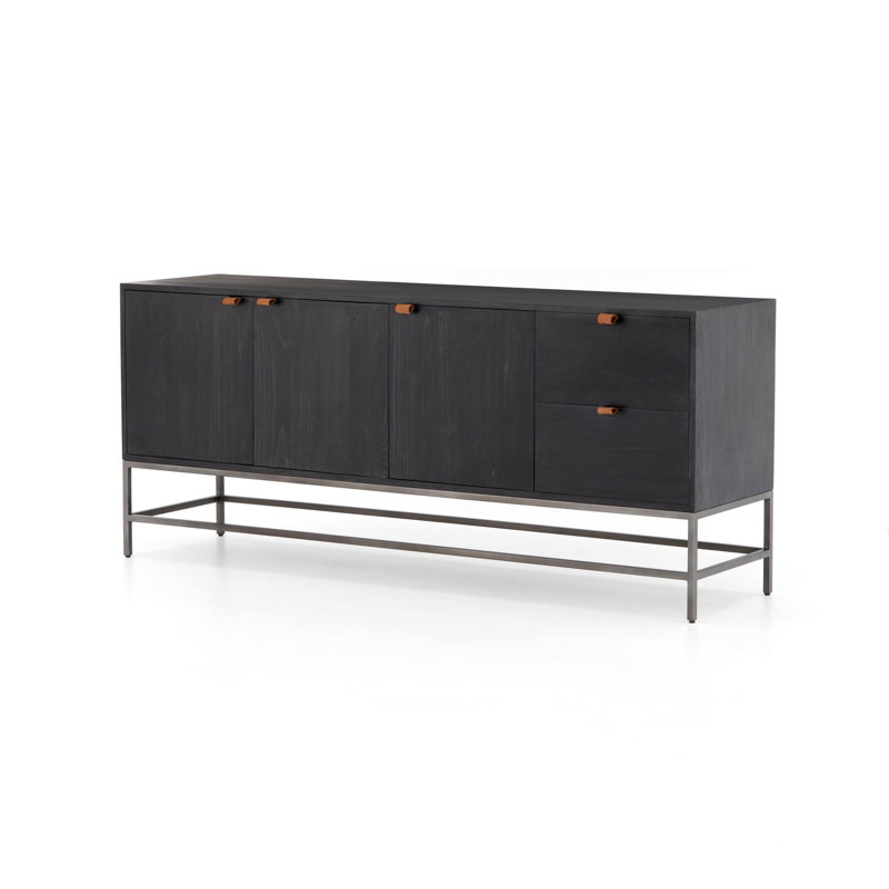Trey 72'' W Sideboard, Black Wash Poplar